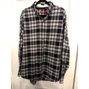 IZOD men's long sleeve flannel long sleeve shirt multicolor size large